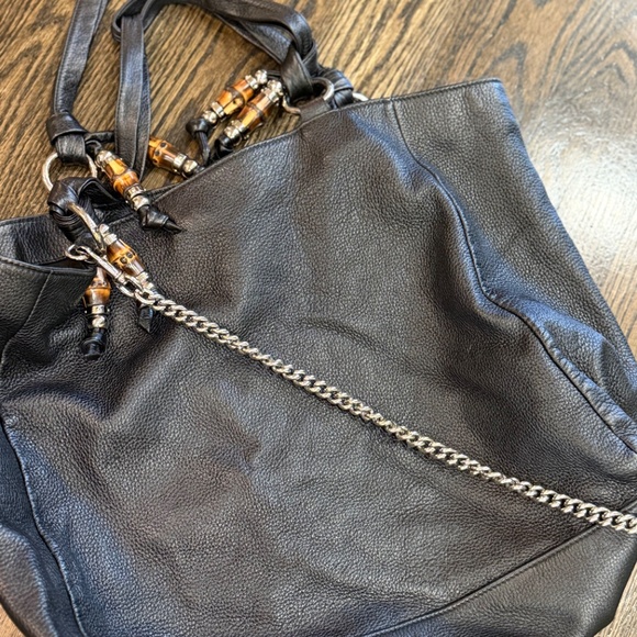 GUCCI Bamboo Jungle Tote - Large - Picture 5 of 12